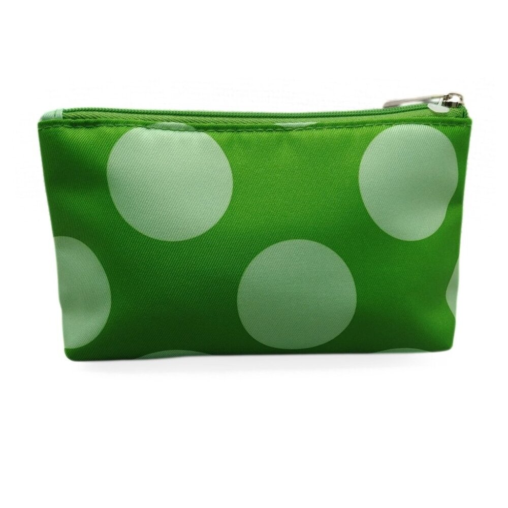 CLINIQUE Kate Spade Limited Edition Green Polka Dot Makeup Bag - Picture 2 of 8